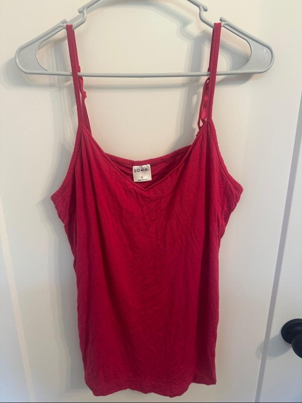 Soma Raspberry Red Adjustable-Strap Camisole